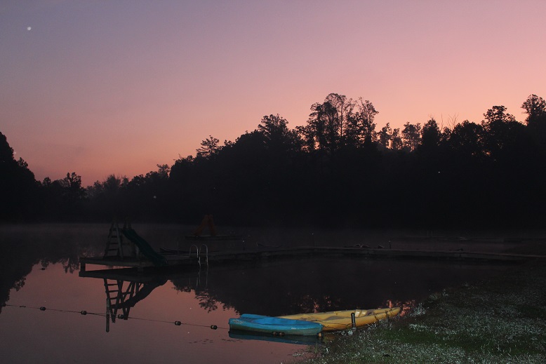 dusk on the lake